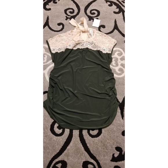 NWT MONTEAU MATERNITY TOP‎ LARGE - Picture 1 of 5